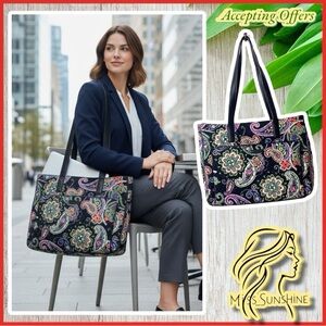 Vera Bradley - Laptop business bag - W 16 x T 13 x 3” depth - lots of store room